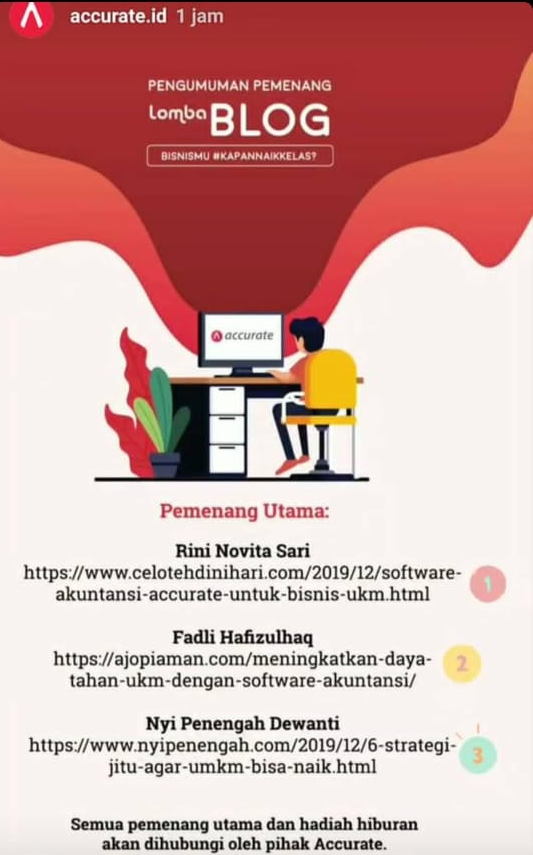 achievement RINI NOVITA SARI