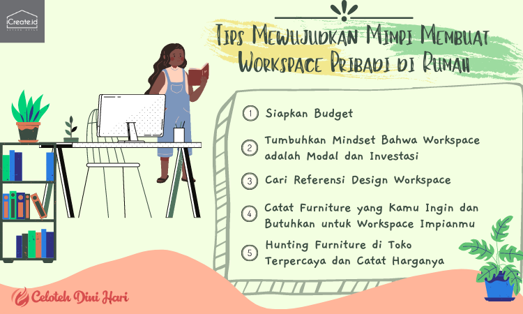Tips Mewujudkan Mimpi Membuat Workspace di Rumah-Belanja Furnite Online Di Icreate.id Aja!