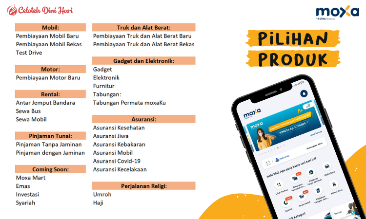 moxa, Layanan Keuangan Super Lengkap