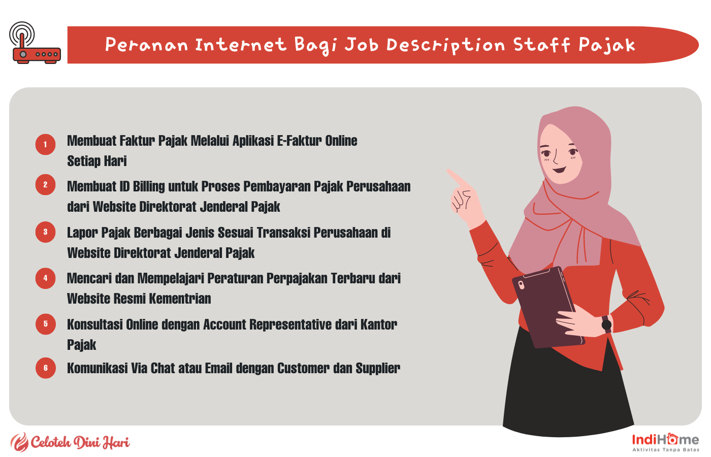 Peranan Internet Bagi Job Description Staff Pajak 
